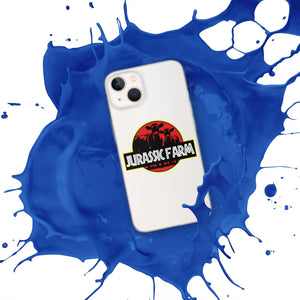 The Tractor Mugs Store JURASSIC FARM | Clear Case for iPhone® Quality Farmers Merch