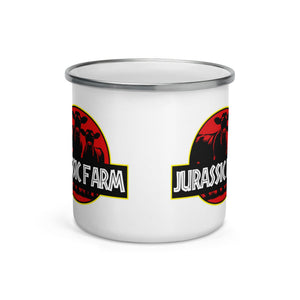 The Tractor Mugs Store JURASSIC FARM | Enamel Mug Quality Farmers Merch