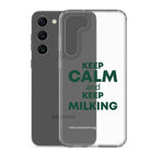 The Tractor Mugs Store KEEP CALM and KEEP MILKING | Clear Case for Samsung® Quality Farmers Merch