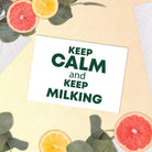 The Tractor Mugs Store KEEP CALM and KEEP MILKING | Sticker sheet Quality Farmers Merch