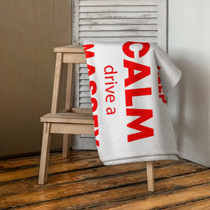 The Tractor Mugs Store KEEP CALM drive a MASSEY | Towel Quality Farmers Merch