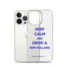 The Tractor Mugs Store Keep Calm New Holland | Clear Case for iPhone® Quality Farmers Merch