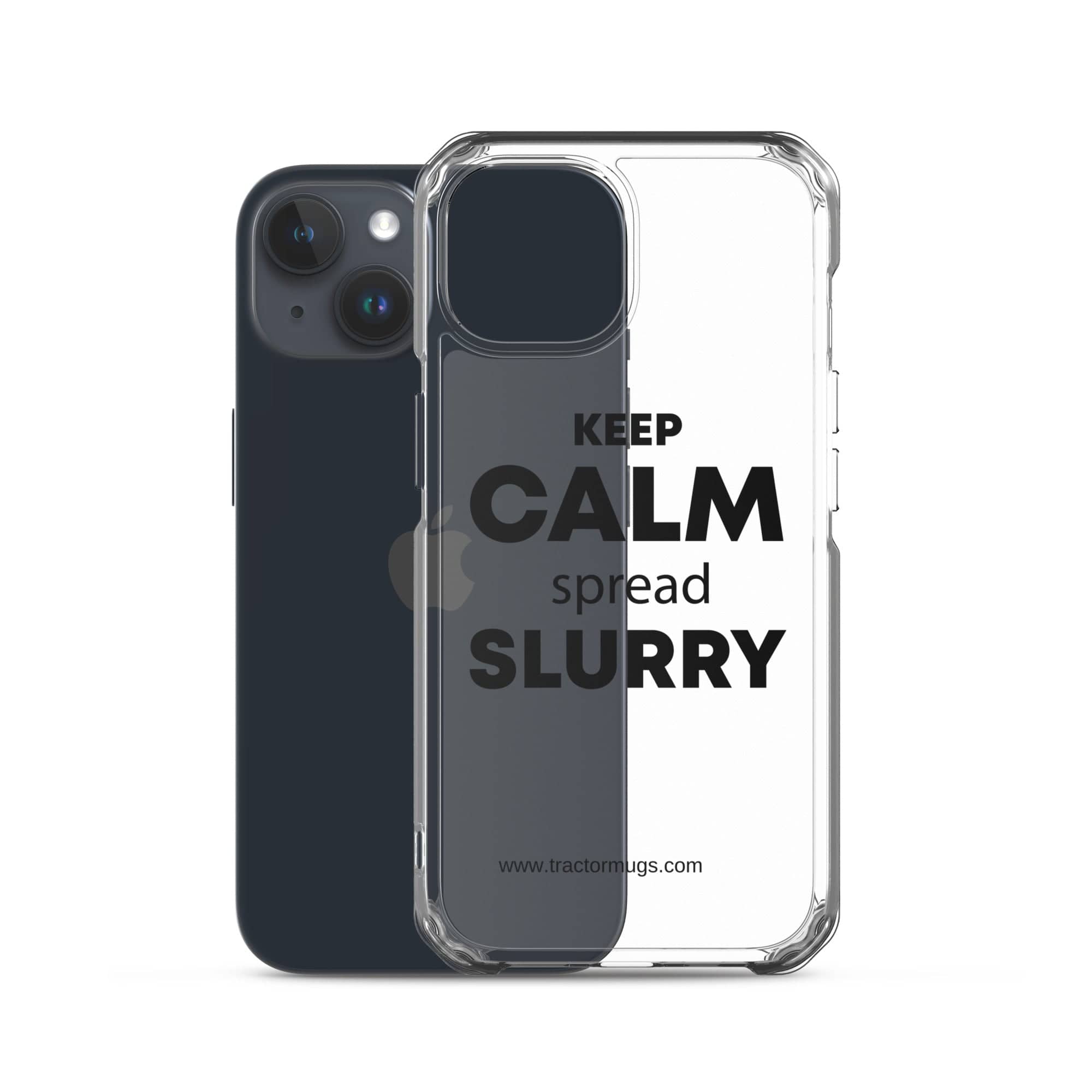 The Tractor Mugs Store KEEP CALM spread SLURRY | Clear Case for iPhone® Quality Farmers Merch