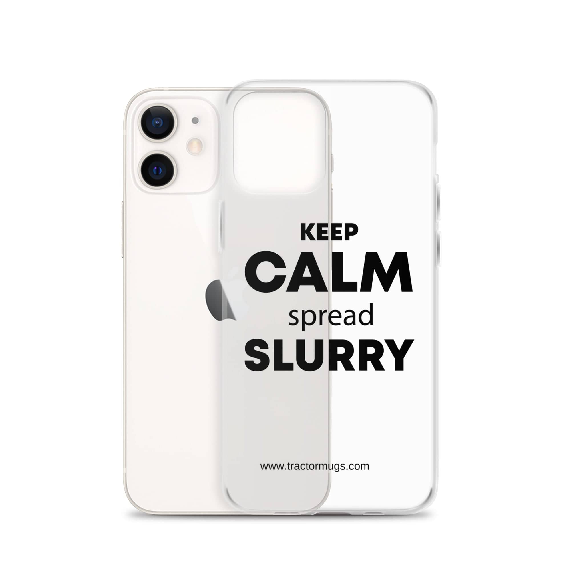 The Tractor Mugs Store KEEP CALM spread SLURRY | Clear Case for iPhone® Quality Farmers Merch