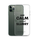 The Tractor Mugs Store KEEP CALM spread SLURRY | Clear Case for iPhone® Quality Farmers Merch