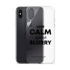 The Tractor Mugs Store KEEP CALM spread SLURRY | Clear Case for iPhone® Quality Farmers Merch
