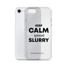 The Tractor Mugs Store KEEP CALM spread SLURRY | Clear Case for iPhone® Quality Farmers Merch