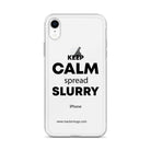 The Tractor Mugs Store KEEP CALM spread SLURRY | Clear Case for iPhone® Quality Farmers Merch