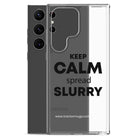 The Tractor Mugs Store KEEP CALM spread SLURRY | Clear Case for Samsung® Quality Farmers Merch