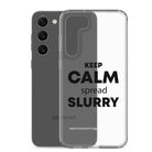 The Tractor Mugs Store KEEP CALM spread SLURRY | Clear Case for Samsung® Quality Farmers Merch