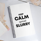 The Tractor Mugs Store KEEP CALM spread SLURRY | Spiral notebook Quality Farmers Merch