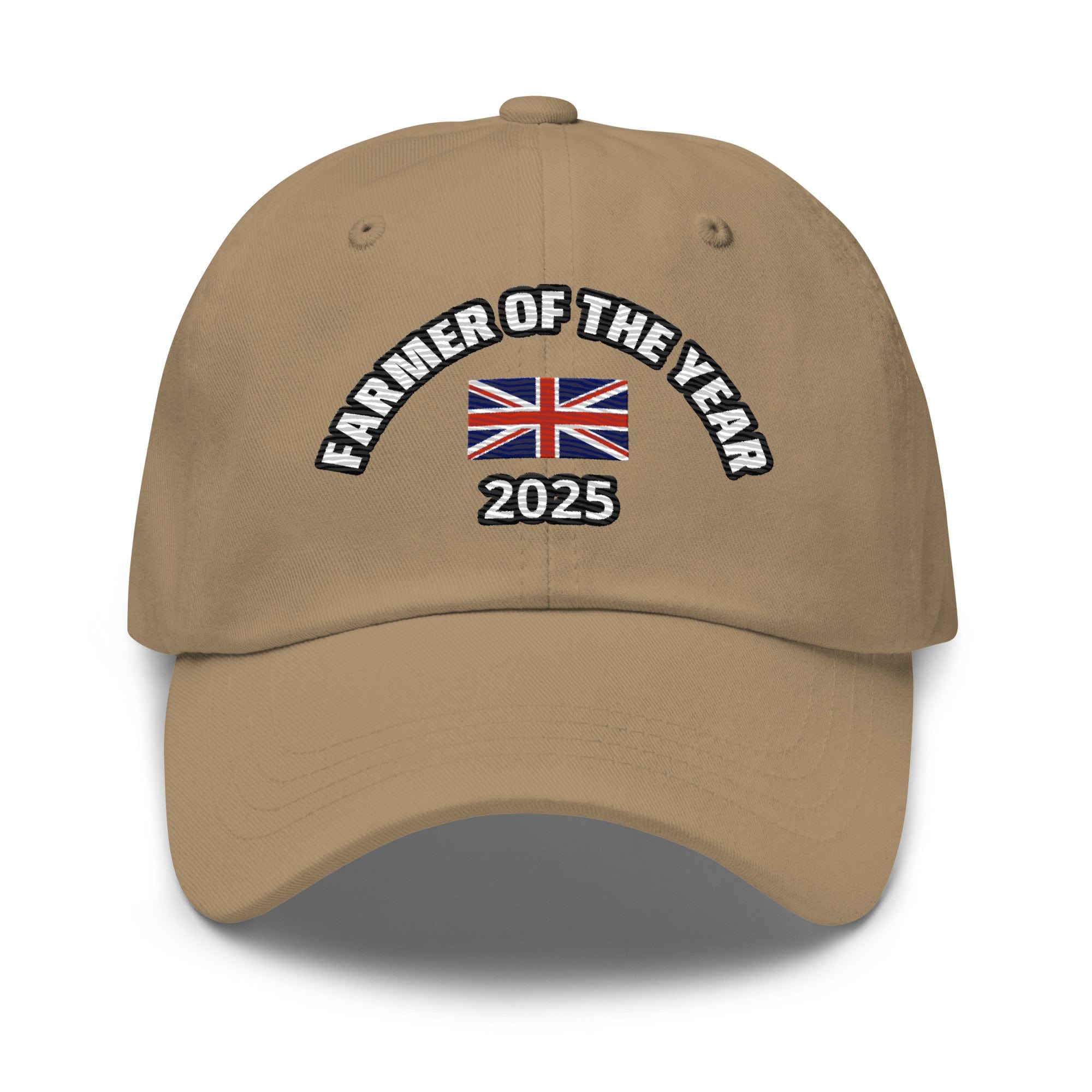 The Tractor Mugs Store Khaki British Farmer of the Year 2025 | Dad Hat Quality Farmers Merch