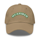 The Tractor Mugs Store Khaki #FARMER | Dad Hat Quality Farmers Merch