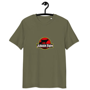 The Tractor Mugs Store Khaki / S Jurassic Farm | Unisex Organic Cotton Tee Quality Farmers Merch