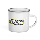 The Tractor Mugs Store LEGO Farmer | Enamel Mug Quality Farmers Merch