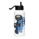 The Tractor Mugs Store Leyland 2100 | Stainless steel water bottle with a straw lid Quality Farmers Merch