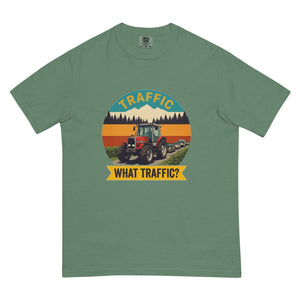 The Tractor Mugs Store Light Green / S Massey Ferguson 3075 TRAFFIC WHAT TRAFFIC? Outdoor | Unisex Premium T-shirt Quality Farmers Merch