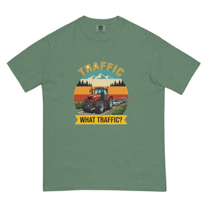 The Tractor Mugs Store Light Green / S Massey Ferguson 6480 TRAFFIC WHAT TRAFFIC? Outdoor | Unisex Premium T-shirt Quality Farmers Merch