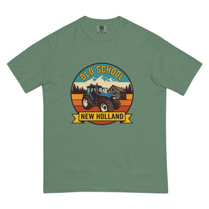 The Tractor Mugs Store Light Green / S New Holland TM 135 OLD SCHOOL NEW HOLLAND Outdoor | Unisex Premium T-shirt Quality Farmers Merch