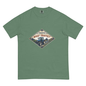 The Tractor Mugs Store Light Green / S New Holland TM 135 TRAFFIC WHAT TRAFFIC? Heritage | Unisex Premium T-shirt Quality Farmers Merch
