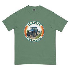 The Tractor Mugs Store Light Green / S New Holland TM 135 TRAFFIC WHAT TRAFFIC? Retro | Unisex Premium T-shirt Quality Farmers Merch