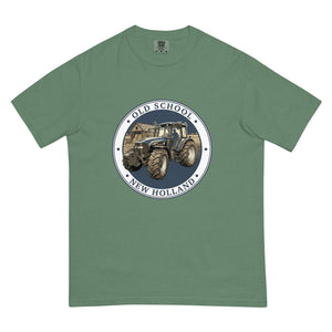 The Tractor Mugs Store Light Green / S New Holland TM 155 OLD SCHOOL NEW HOLLAND Engraving | Unisex Premium T-shirt Quality Farmers Merch