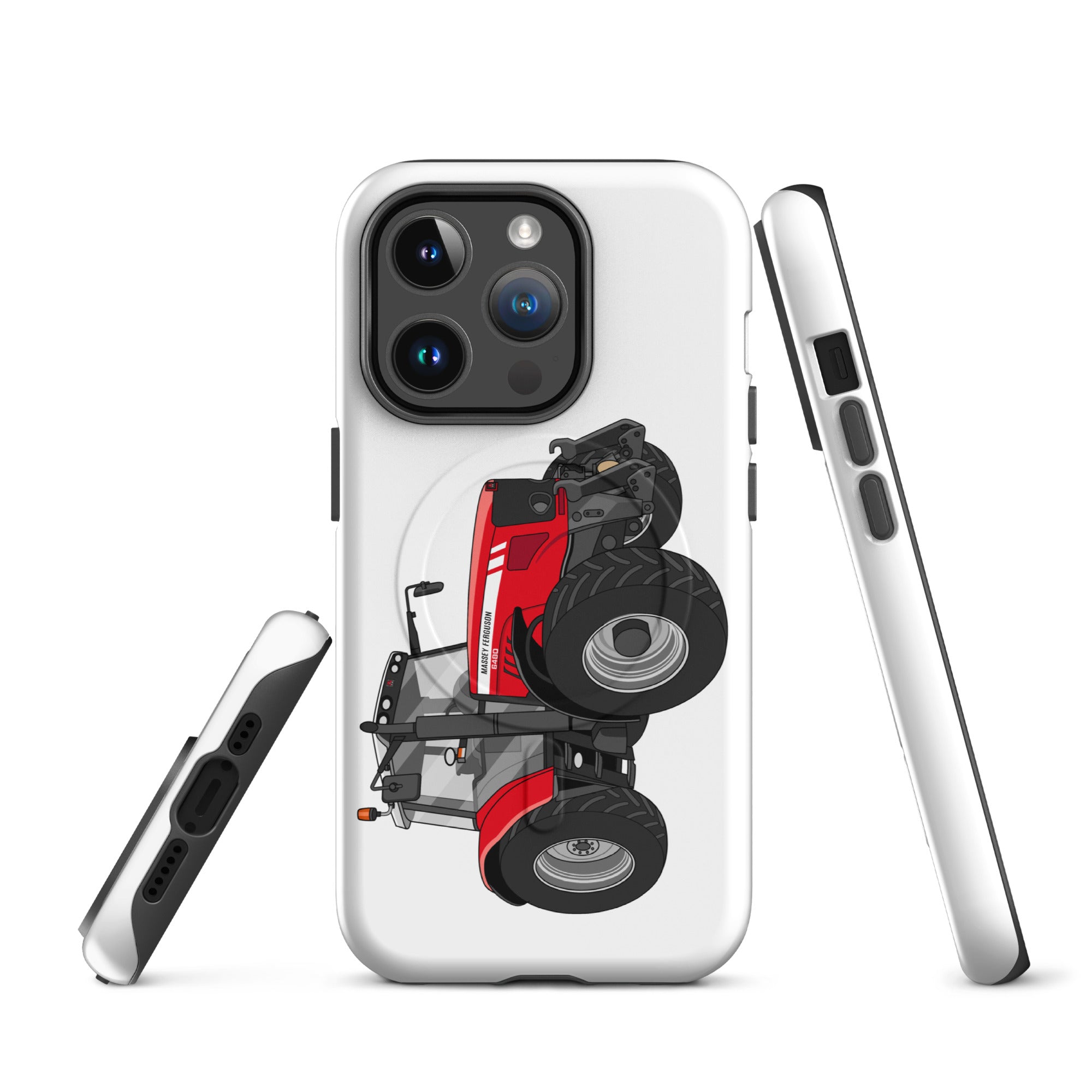 The Tractor Mugs Store MagSafe® Tough Case for iPhone® iPhone 14 Pro Massey Ferguson 6480 | MagSafe® tough case for iPhone® Quality Farmers Merch