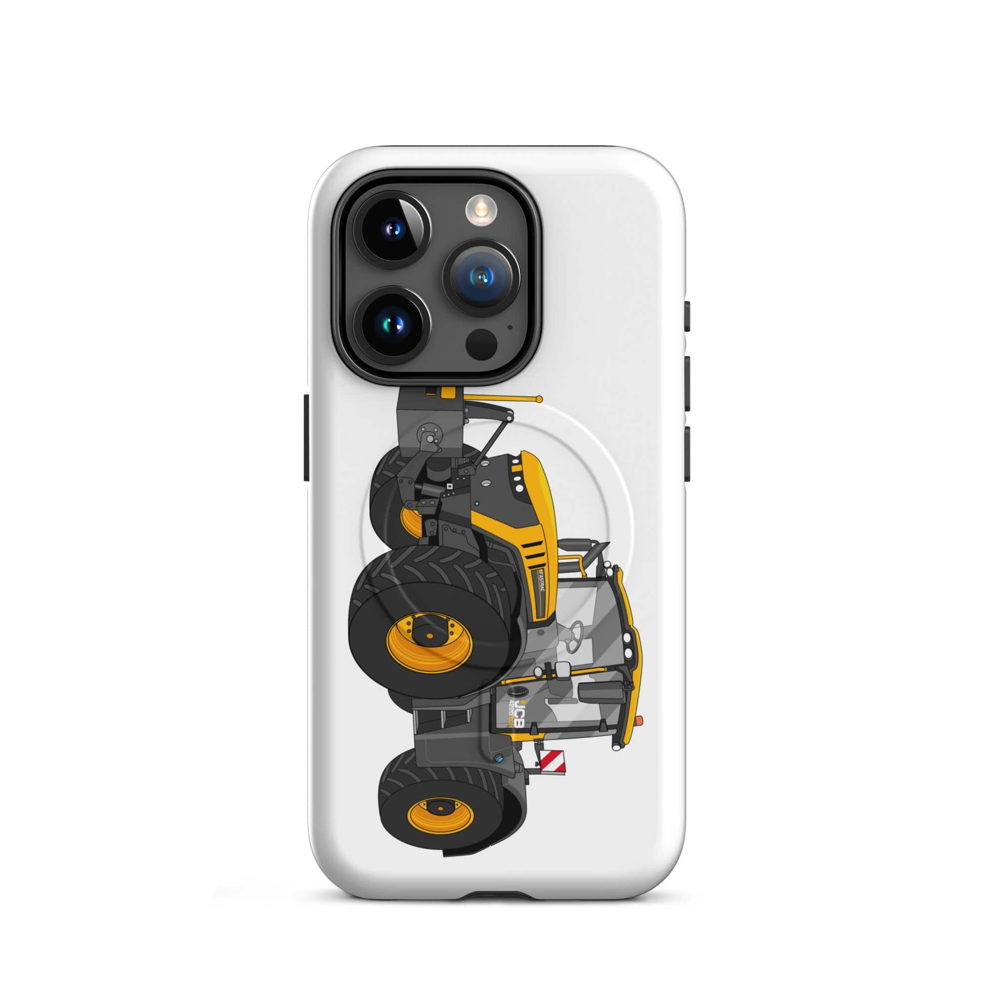 The Tractor Mugs Store MagSafe® Tough Case for iPhone® iPhone 15 Pro JCB Fastrac 4220 Icon | MagSafe® tough case for iPhone® Quality Farmers Merch