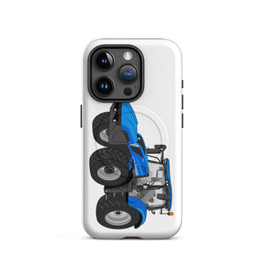 The Tractor Mugs Store MagSafe® Tough Case for iPhone® iPhone 15 Pro New Holland T6 180 Methane | MagSafe® tough case for iPhone® Quality Farmers Merch
