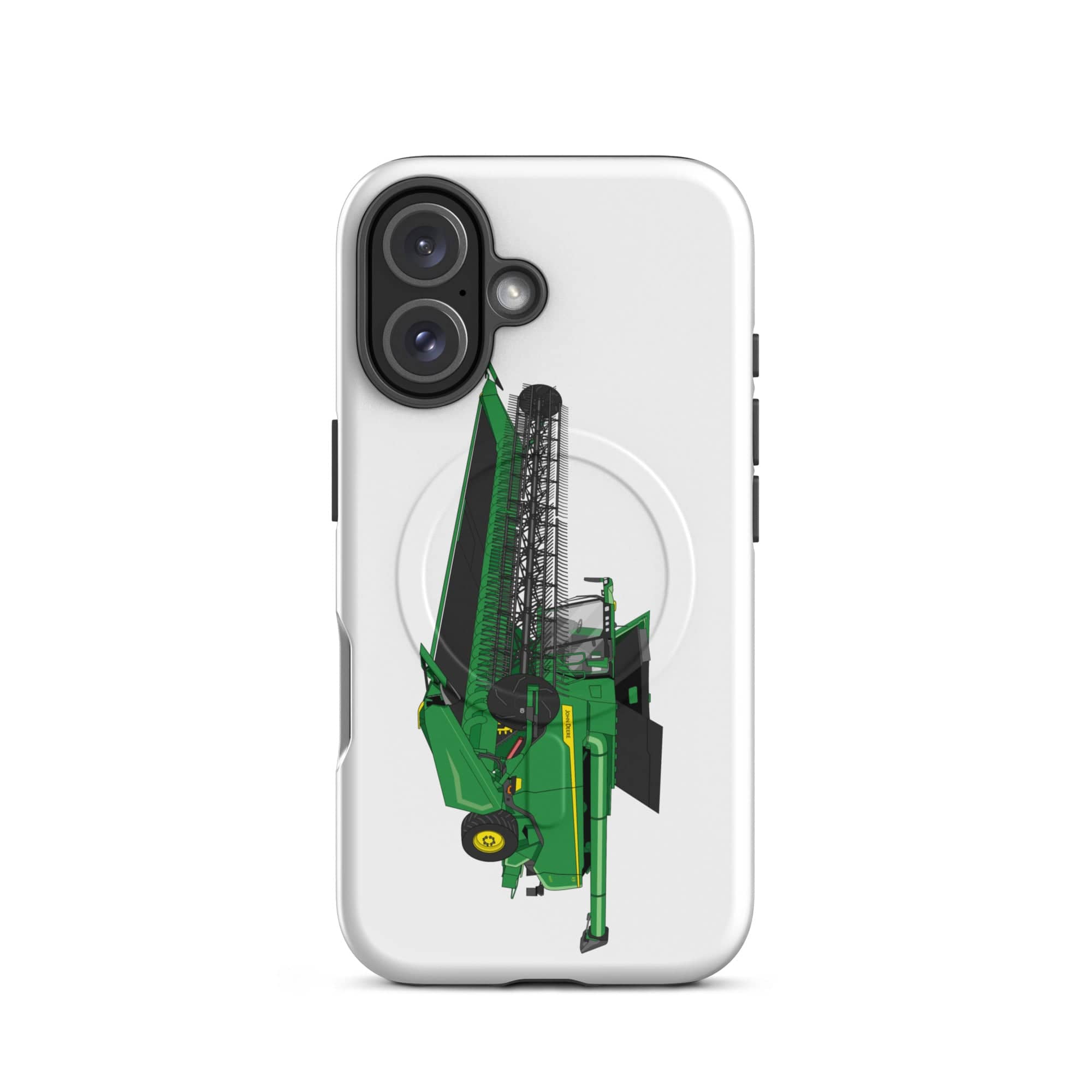 The Tractor Mugs Store MagSafe® Tough Case for iPhone® iPhone 16 John Deere X9 1100 Combine | MagSafe® tough case for iPhone® Quality Farmers Merch