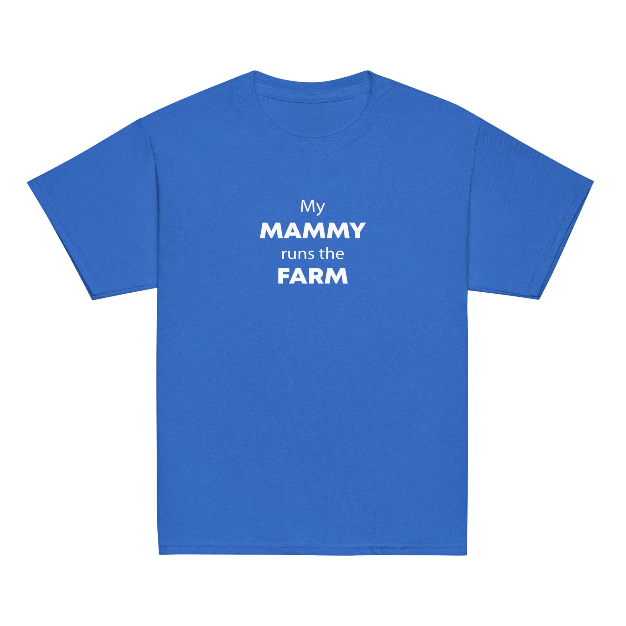 The Tractor Mugs Store Mammy Runs the Farm | Youth Classic Tee Quality Farmers Merch