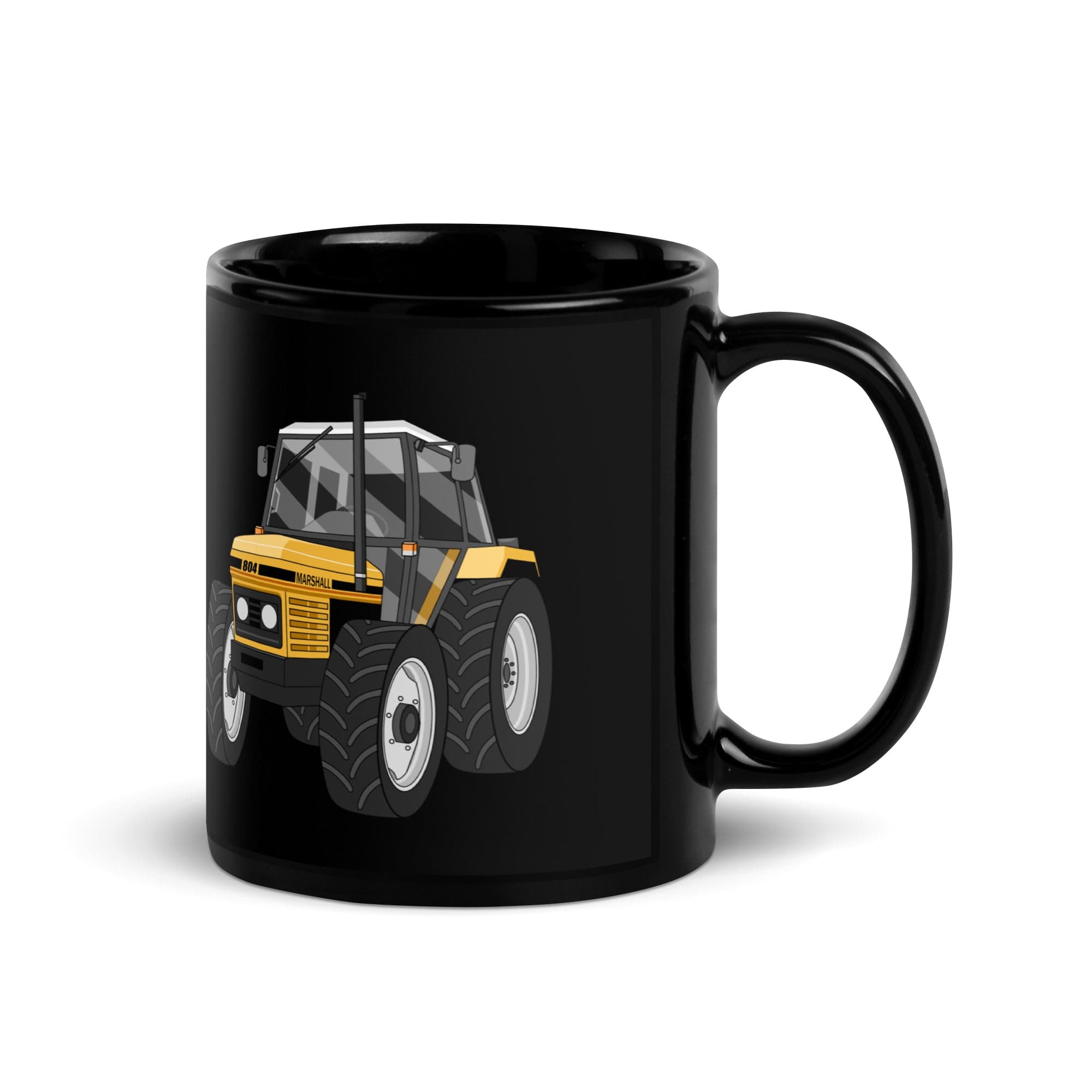 The Tractor Mugs Store Marshall 804 | Black Glossy Mug Quality Farmers Merch