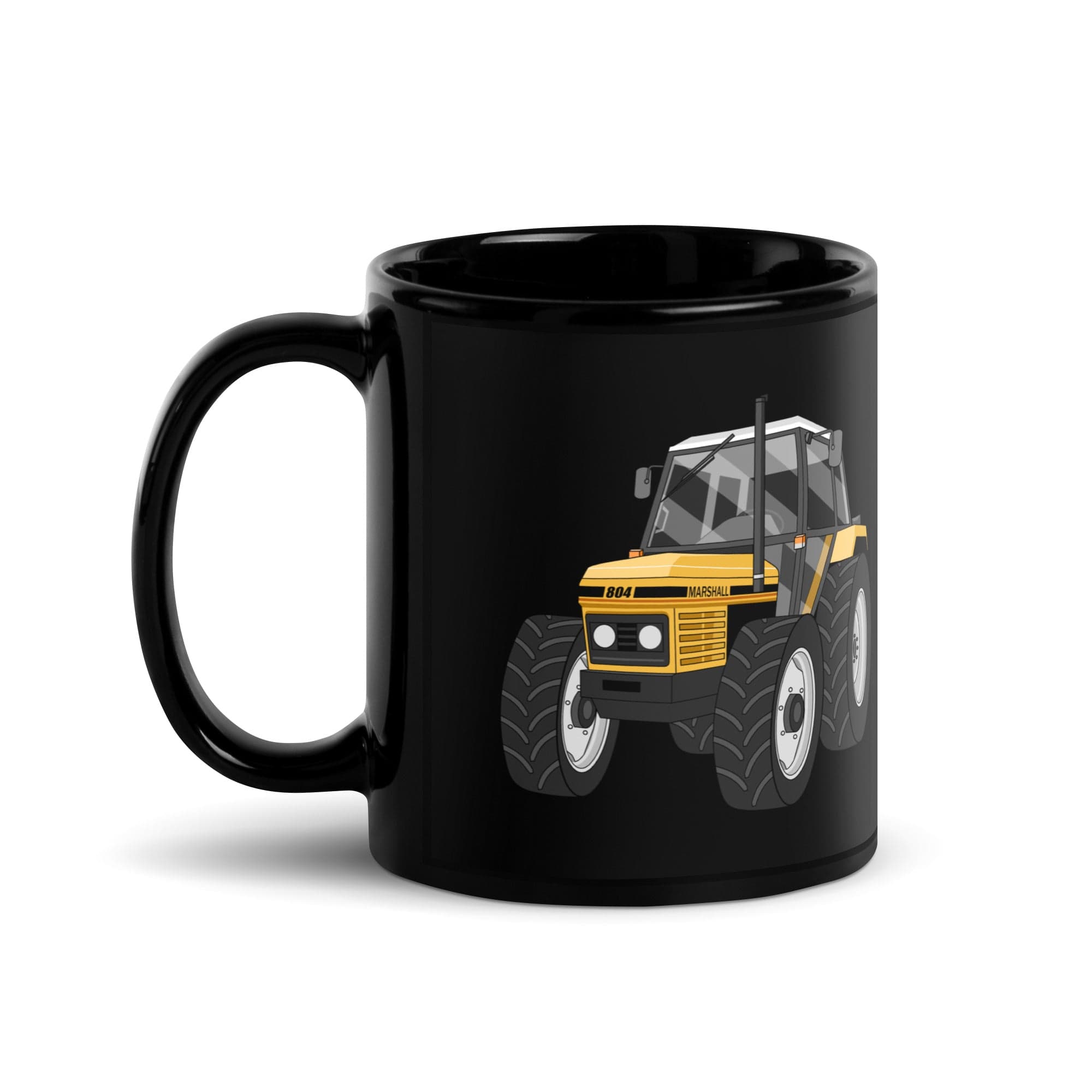 The Tractor Mugs Store Marshall 804 | Black Glossy Mug Quality Farmers Merch