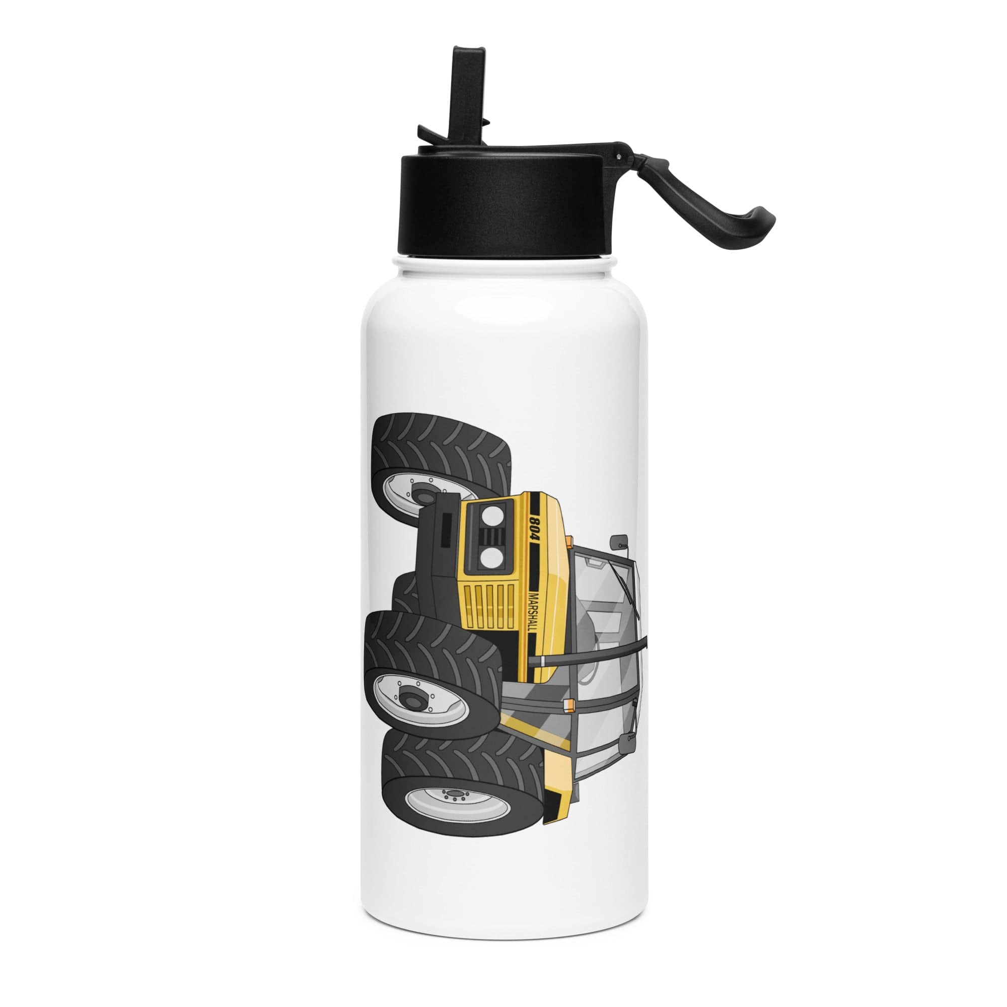 The Tractor Mugs Store Marshall 804 | Stainless steel water bottle with a straw lid Quality Farmers Merch