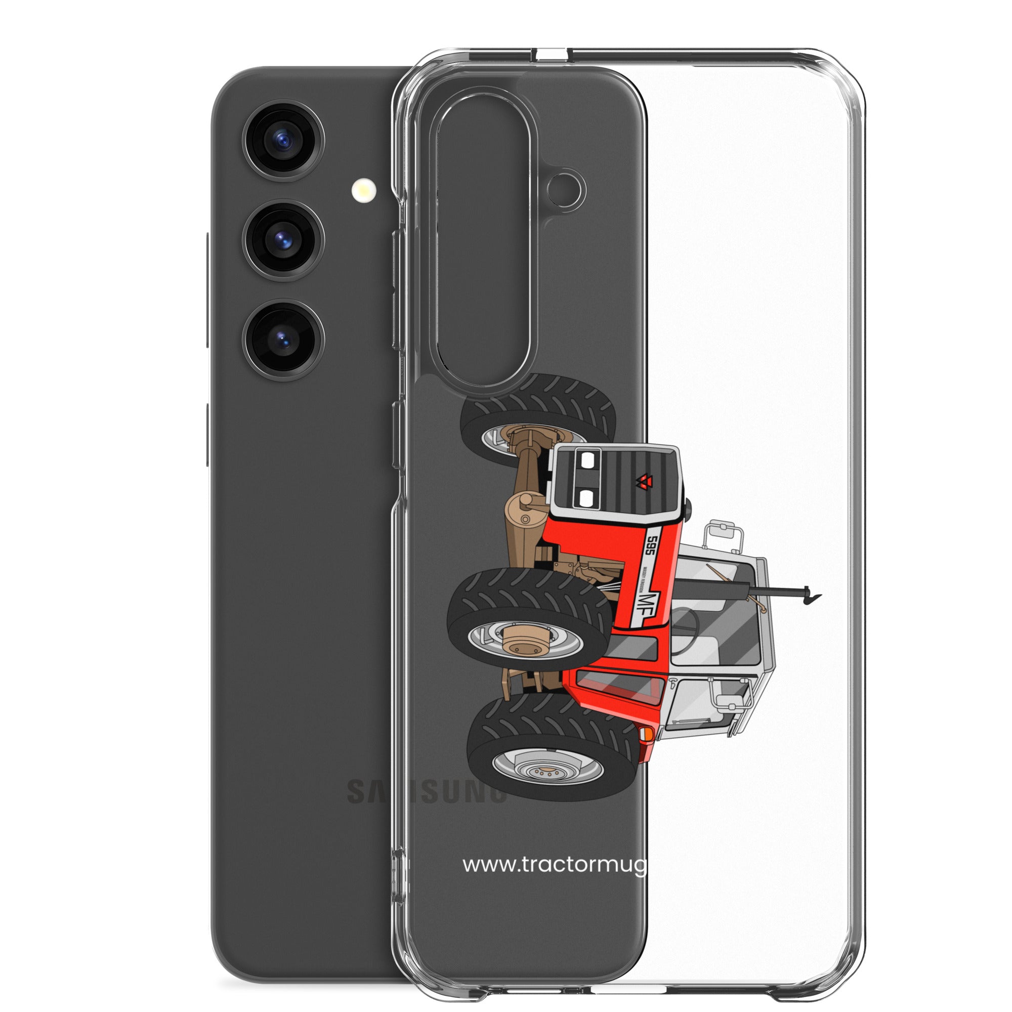 The Tractor Mugs Store Massey 595 | Clear Case for Samsung® Quality Farmers Merch