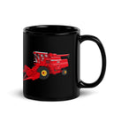 The Tractor Mugs Store Massey 760 Combine Harvester | Black Glossy Mug Quality Farmers Merch