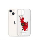The Tractor Mugs Store Massey 760 Combine Harvester | Clear Case for iPhone® Quality Farmers Merch