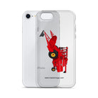 The Tractor Mugs Store Massey 760 Combine Harvester | Clear Case for iPhone® Quality Farmers Merch
