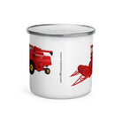 The Tractor Mugs Store Massey 760 Combine Harvester | Enamel Mug Quality Farmers Merch