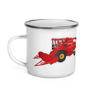 The Tractor Mugs Store Massey 760 Combine Harvester | Enamel Mug Quality Farmers Merch