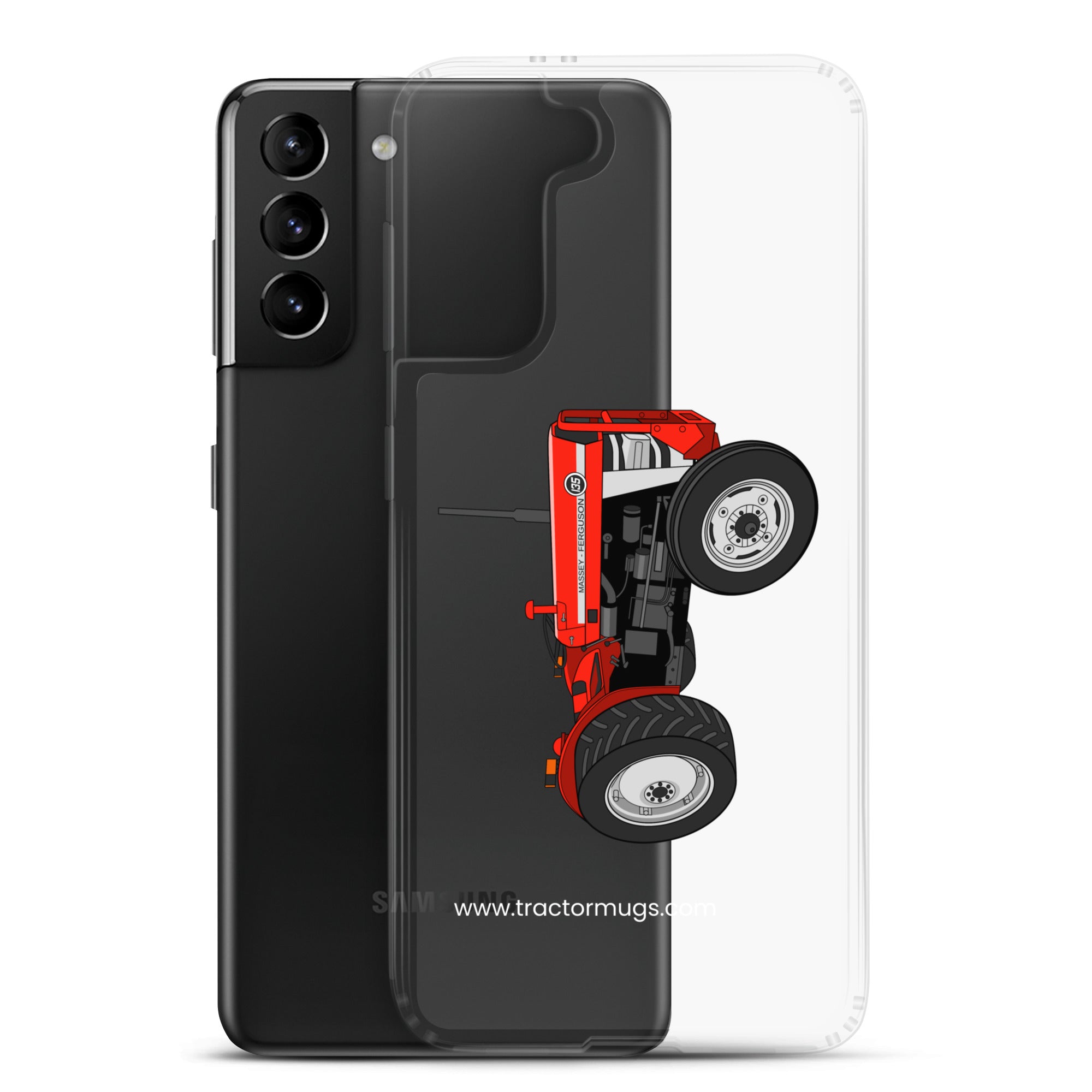 The Tractor Mugs Store Massey Ferguson 135  |  Clear Case for Samsung® Quality Farmers Merch