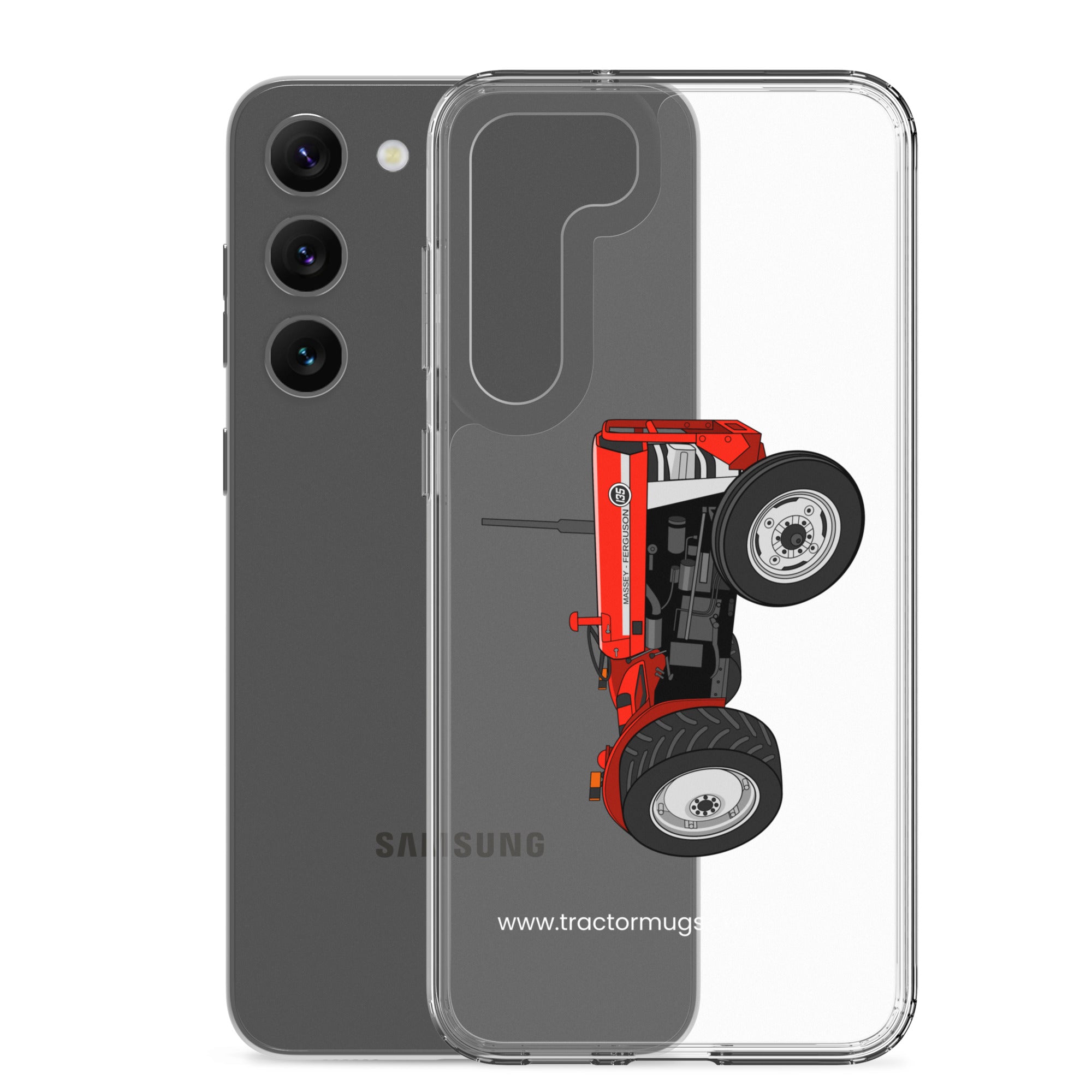 The Tractor Mugs Store Massey Ferguson 135  |  Clear Case for Samsung® Quality Farmers Merch