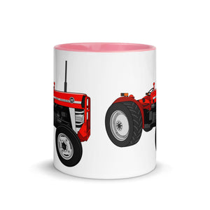 The Tractor Mugs Store Massey Ferguson 135 | Mug with Color Inside Quality Farmers Merch