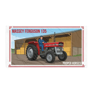 The Tractor Mugs Store Massey Ferguson 135 PROPER HORSES! | Super Soft Towel Quality Farmers Merch