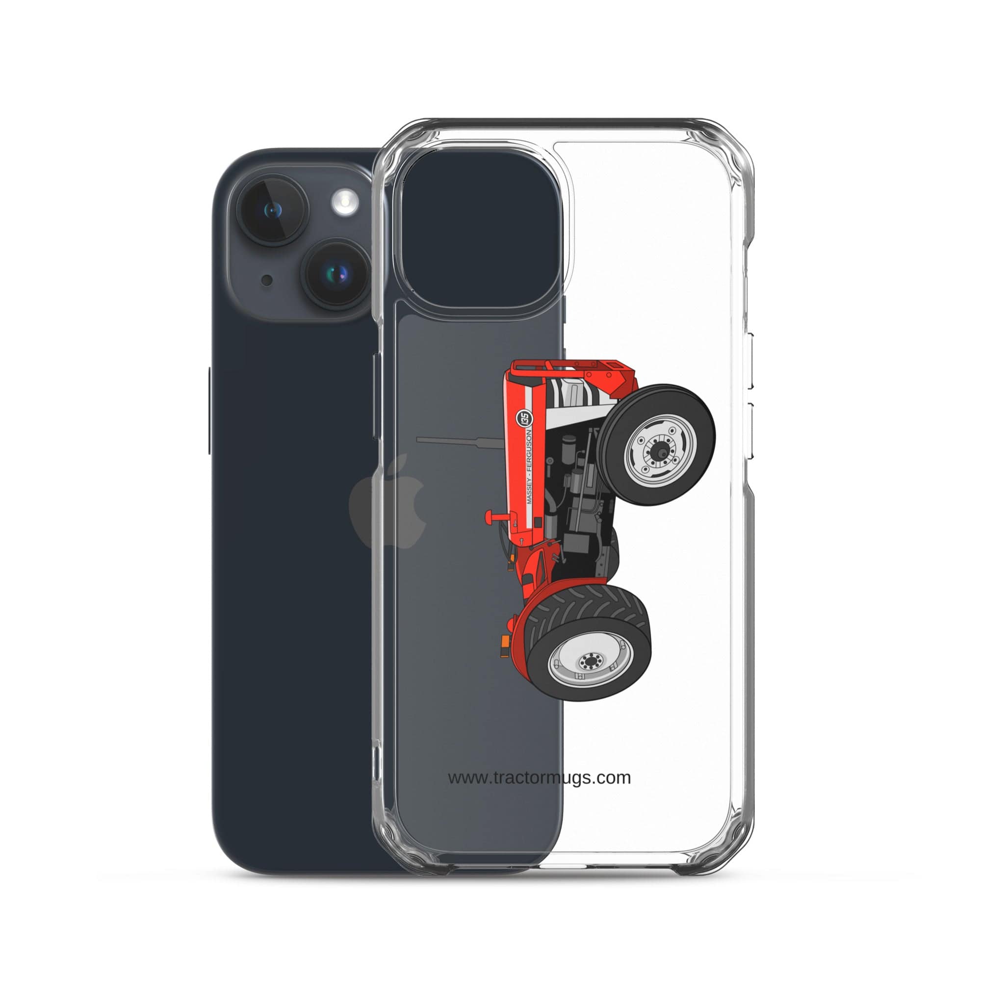 The Tractor Mugs Store Massey Ferguson 135 with cab  |  Clear Case for iPhone® Quality Farmers Merch