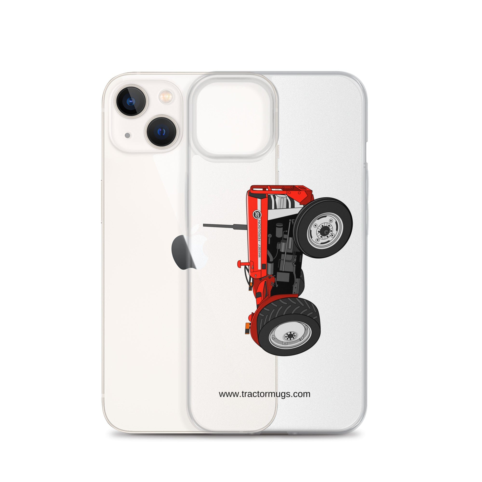 The Tractor Mugs Store Massey Ferguson 135 with cab  |  Clear Case for iPhone® Quality Farmers Merch