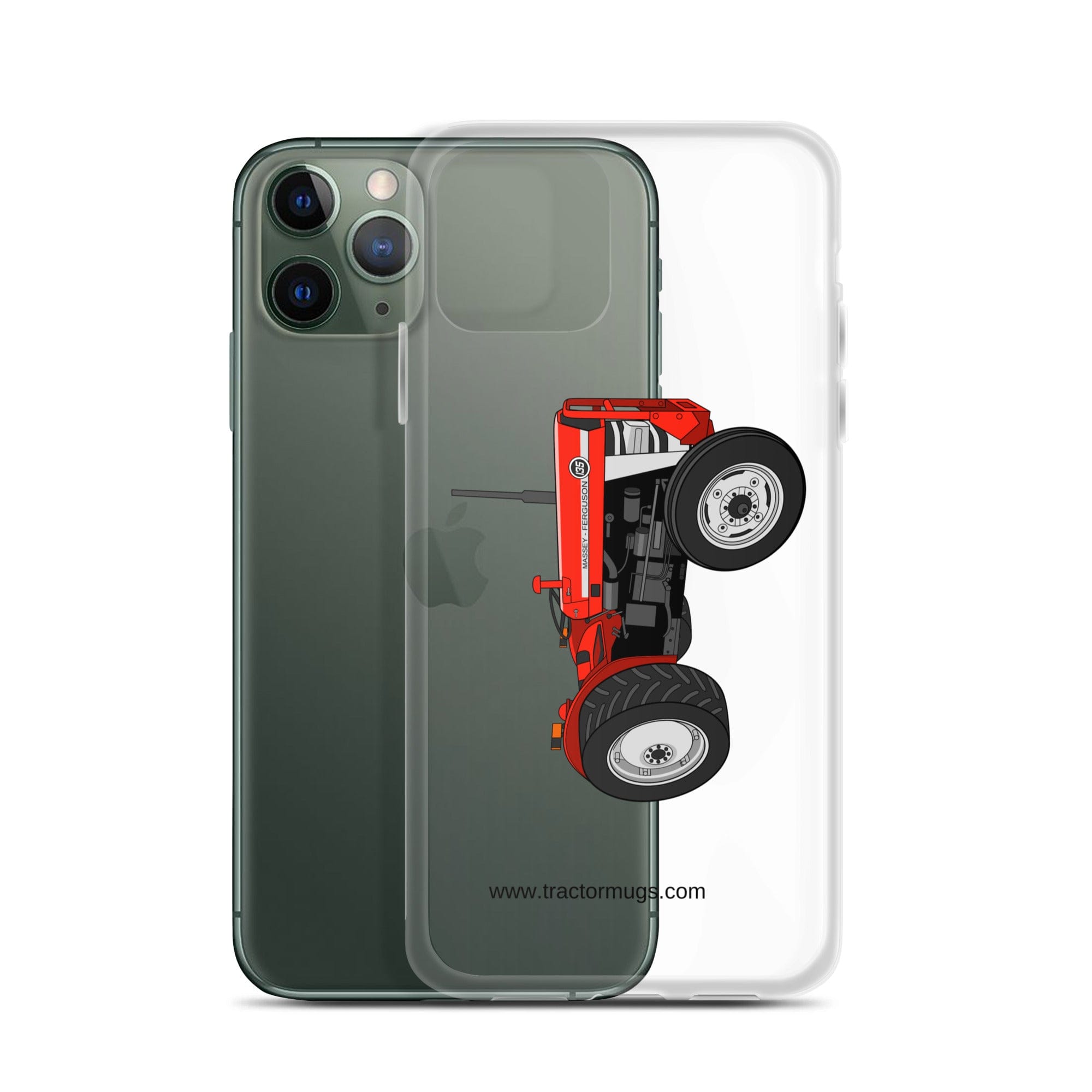 The Tractor Mugs Store Massey Ferguson 135 with cab  |  Clear Case for iPhone® Quality Farmers Merch