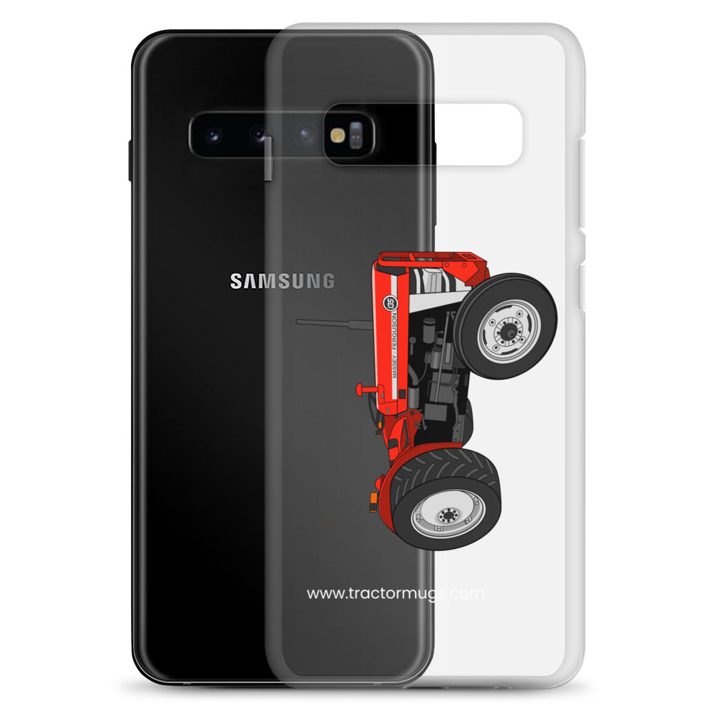 The Tractor Mugs Store Massey Ferguson 135 with cab  | Clear Case for Samsung® Quality Farmers Merch