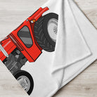 The Tractor Mugs Store Massey Ferguson 135 with cab  |  Throw Blanket Quality Farmers Merch