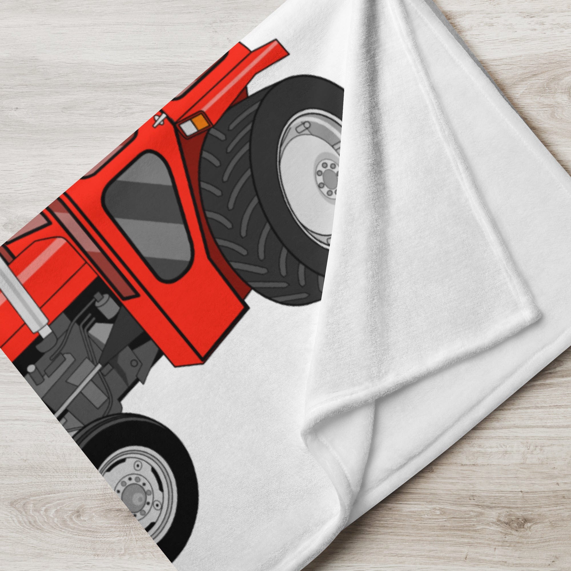 The Tractor Mugs Store Massey Ferguson 135 with cab  |  Throw Blanket Quality Farmers Merch